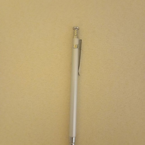 Souvenir pen from Barcelona new, satin silver metal