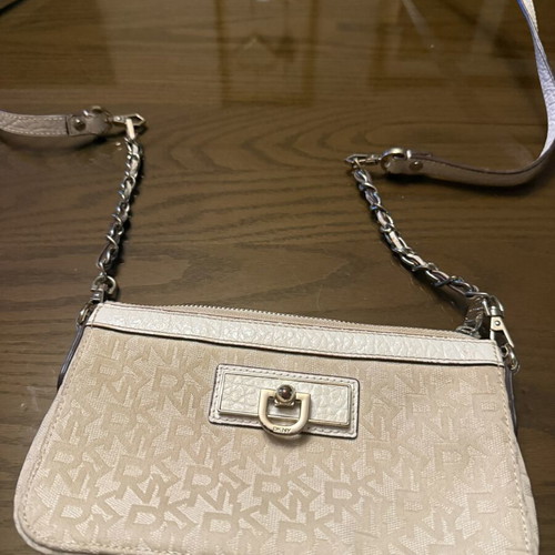DNKY crossbody bag used, beige