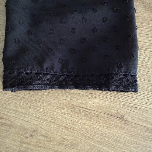 Zara black semi-transparent blouse like new, size S