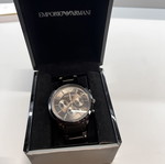 Emporio Armani men's chronograph watch, black