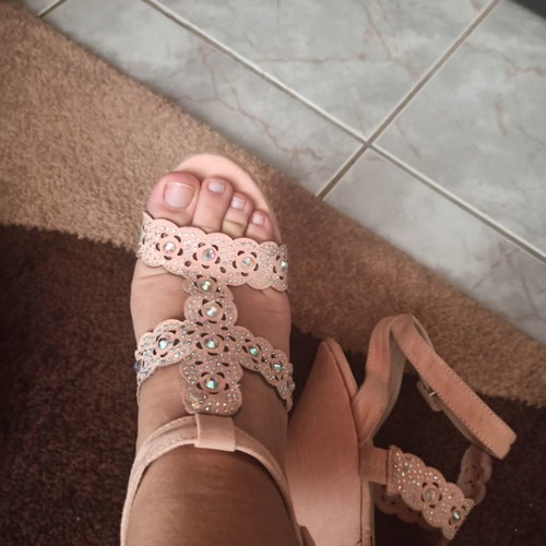 Pink pastel platform shoes new, soft fabric, size 37, heel height 12.5cm