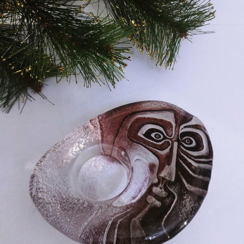 Maleras "Ideo" candle holder handmade new, collectible, Mats Jonasson 90s