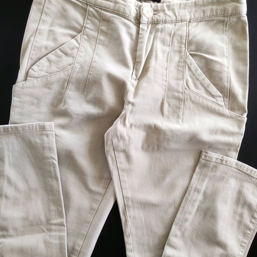Sisley slim beige pants used, size S