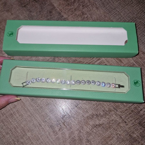 Swarovski bracelet, silver