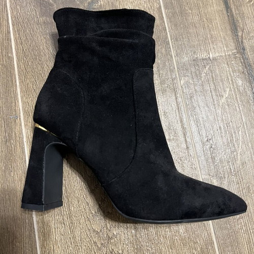 Black high heel ankle boots size 37