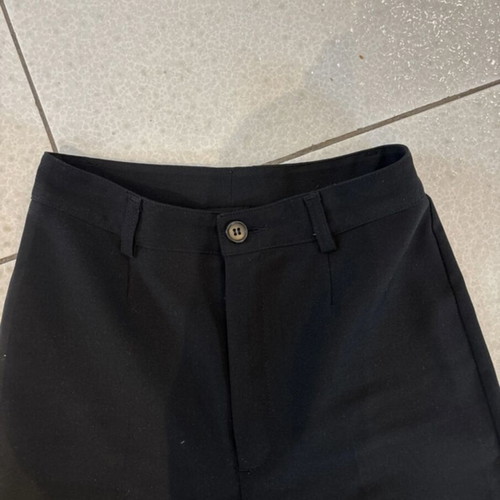 Stefanel black high waisted trousers like new, cigarette fit