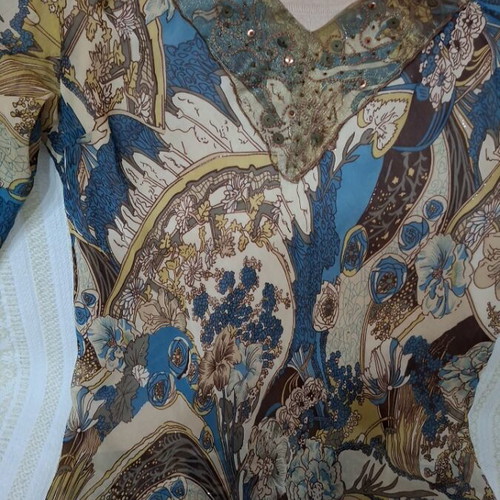 Zephirus Boho blouse 100% viscose like new, size Large