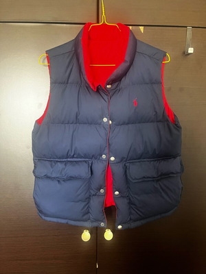 Polo Ralph Lauren sleeveless kids vest like new, reversible, blue and red
