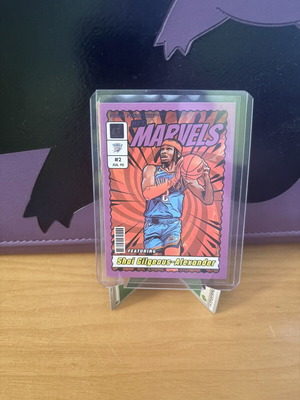 Shai Gilgeous Alexander Purple Panini Donruss Marvels card new