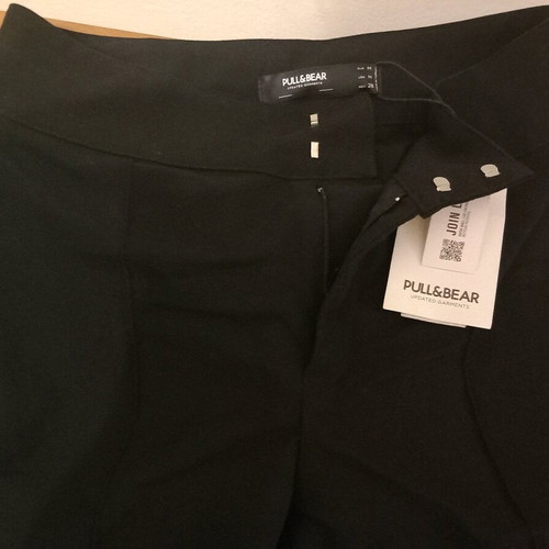 Pull & Bear High-Waisted Stretch Black Pants New Size M