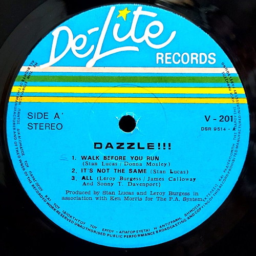 Dazzle–Dazzle vinyl LP album used, disco funk