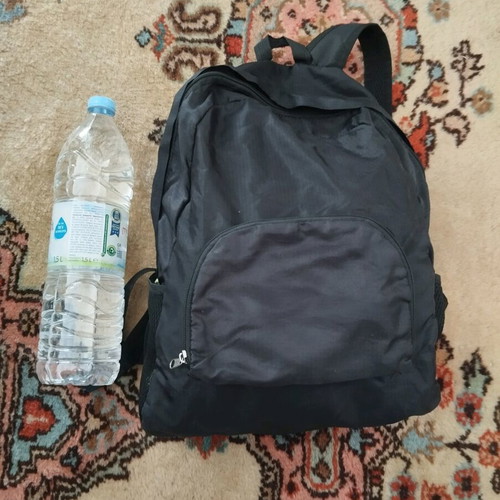 Small backpack like new, black, practical