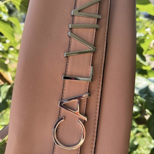 Calvin Klein shoulder bag, pink-beige
