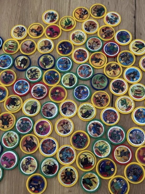 Yu-gi-oh caps used, pack of 100 pieces