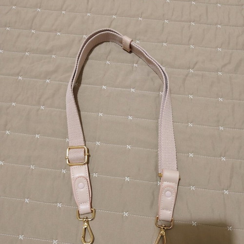 Carpisa bag strap pink powder, new, cotton
