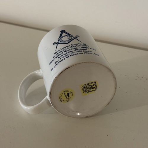 Masonic Mug like new from Arlington Lodge 42