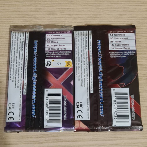 Digimon booster pack new, 2 sealed packs
