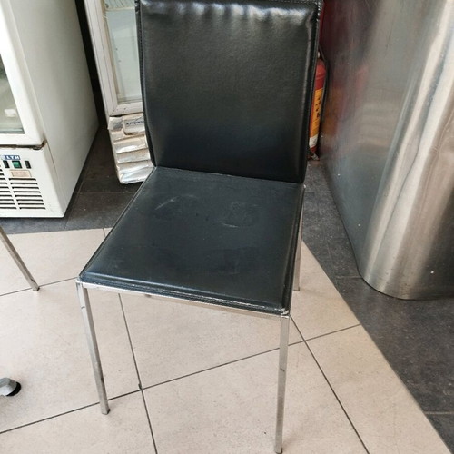 Cafeteria chairs used, pack of 20, leatherette