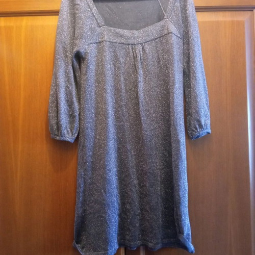 Marks & Spencer women's blouse medium used, silver with rhinestones