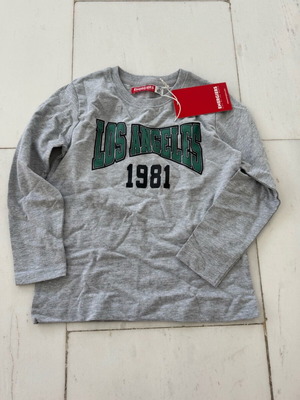 Energiers No4 Grey Melange T-shirt with Los Angeles Print New