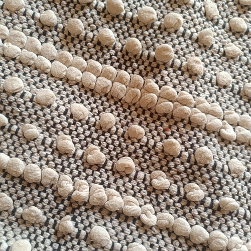 Cotton rug used, no damage