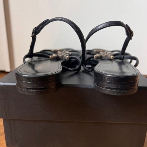 Saint Laurent sandals used, size 37, black