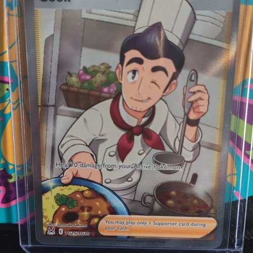 Cook LOR TG25 Pokemon card like new with sleeve and toploader