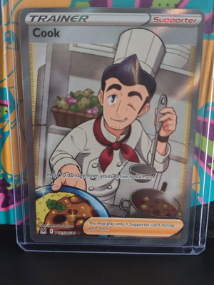 cook pokemon card Full Art Trainer Lost Origin TG25/TG30, NM Supporter / / Card Text I Cook But Also Get