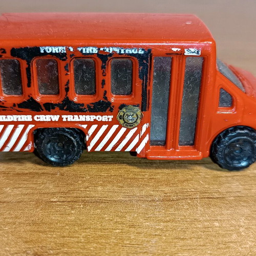 Matchbox 1998 Chevy Transport Bus used, Forest Fire Control