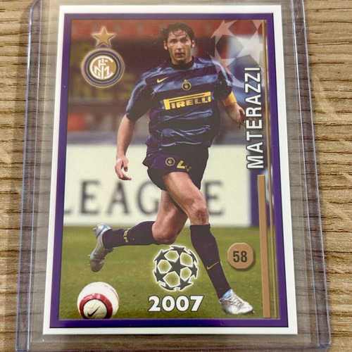 Marco Materazzi Inter Champions 2007 card