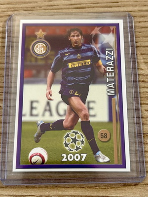 Marco Materazzi Inter Champions 2007 card