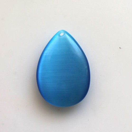 Cat's Eye pendant making set 10 pieces new, 50x35mm
