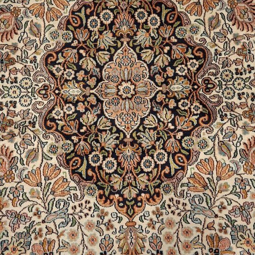 Persian oval rug used in good condition, silk and wool, handmade 2.40 x 1.60