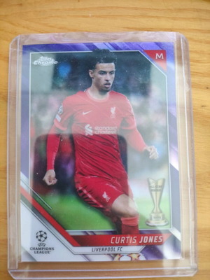 Topps Chrome Liverpool FC Curtis Jones All Star Rookie card like new