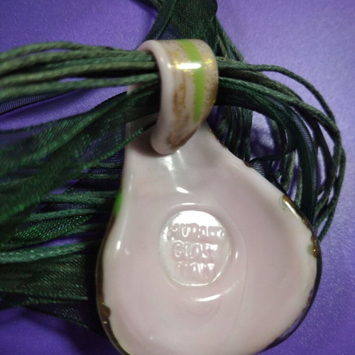 Murano Glass Necklace made to order with colorful and gold details