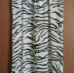 Black and white dress with animal print size M like new