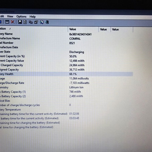 Acer Aspire 3 A315-53 laptop used, keyboard not working