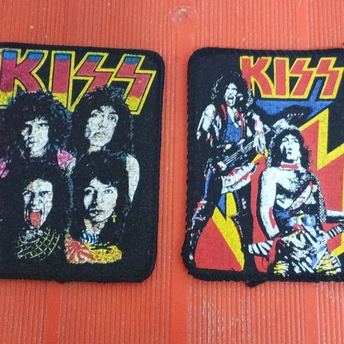 KISS Lick It Up Era Woven Patches New, Pack of 2