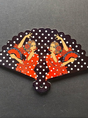 Spanish ceramic fan like new