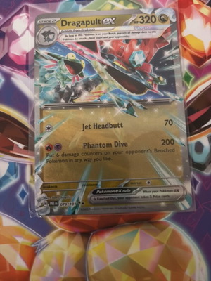 Pokémon TCG Dragapult EX Prismatic Holo Card Evolutions 073/131 Double Rare new