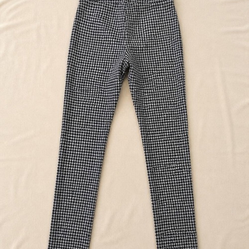Zara Skinny Pants XS Black and Beige Houndstooth Like New