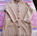 Pink knitted cardigan new, size 16 UK