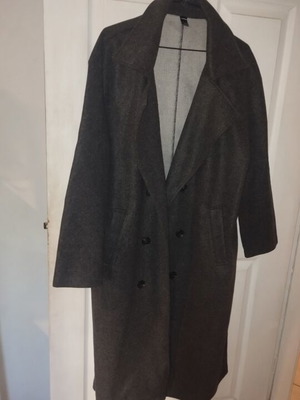 Oversize Shein coat gray, used, large