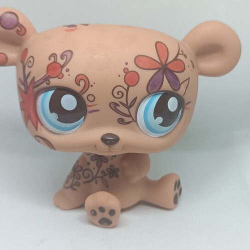 Littlest Pet Shop Jumbo Brown Bear figure used, collectible Hasbro toy