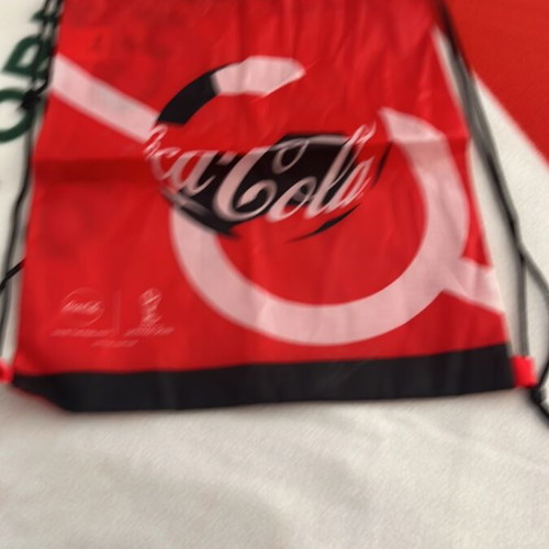 Coca Cola fleece blanket new with gift bag