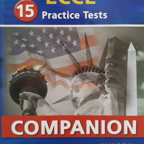 ECCE 15 Practice Tests Companion English learning book like new