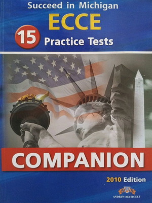 ECCE 15 Practice Tests Companion English learning book like new