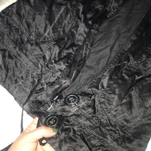 Summer jacket used, black, thin satin finish