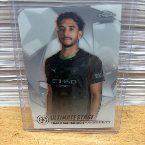 2025-26 Topps UCC Flagship Omar Marmoush Ultimate Stage Chrome card new