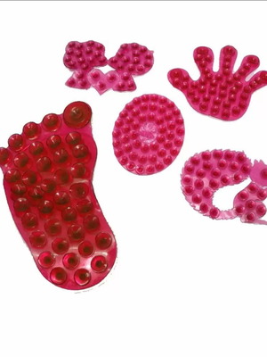 Anti-slip surface double-sided with pink suction cups new